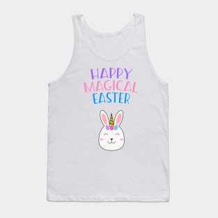 Happy Magical Easter! Easter Bunny Unicorn Tank Top